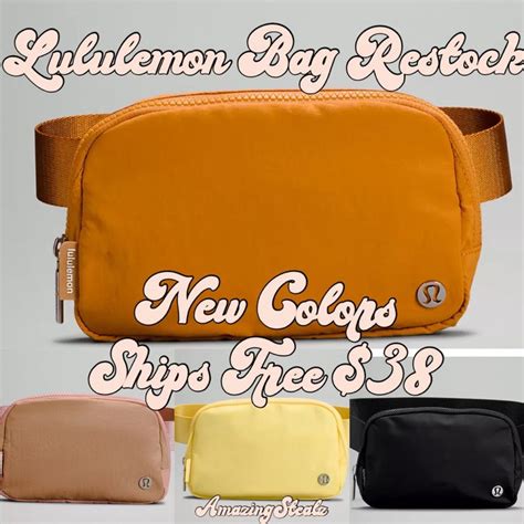 lululemon belt bag restock.